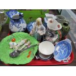 Allerton's Hydra Jug, Doulton 'Kelmscot' jug (damaged), Spode's Tower dish, etc:- One Tray