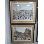 Terry Gorman, limited edition colour prints of 500 'The Meeting Corner', 37 x 45cm and 'The