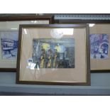 Terry Gorman, Six Sheffield City Centre and Works Interior Scenes, approx 15 x 23cm, each signed