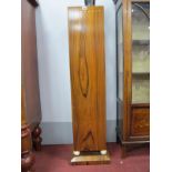 An Art Deco Rosewood Bust/Plant Pedestal, of upright rectangular form with four spherical ivory