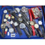 Pocketwatches and Assorted Ladies and Gents Wristwatches:- One Tray
