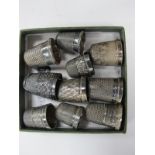 Silver Thimbles. (10)