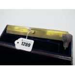 Holtzapffel & Co London Brass and Steel Caliper, gauge to measure six inches in Morocco case.