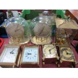 Eight Various Clocks, including Schatz, Smiths, Albion, Tempora:- One Box