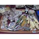 Mappin & Webb Plated Cutlery, tankards, costume jewellery, medallion, Imperial and stainless