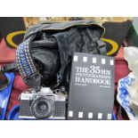 Praktica Super TL1000 Camera, having Carl Zeiss lens, Optomax 1:4.5 lens, Pentacon 1.8/50 lens and