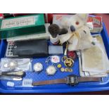 Empire Dominoes, Ingersoll and Kelton watches, Casio digital watch, old photos, horn handled