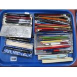 Conway Stewart No 28, Waterman's Junior, platinum and other ink pens and pencils, etc:- One Tray