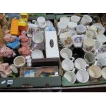 A Collection of Modern Commemorative Ware, including Spode Queen Elizabeth II Silver Jubilee mug,