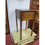 A 1930's Oak Sewing Table, with contents.