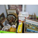 Prints, Kodak Camera, Light, Bed Pan, etc:- One Box and a Philips Blender (untested sold for parts