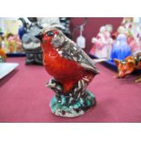 Anita Harris Figure 'Robin Red Breast', 8cm high.