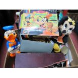 Walt Disney Rubber Donald Duck, Fridex and Nadex Mickey's bank, other Disney items, Mettoy