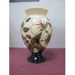 A Moorcroft Pottery Vase, painted in the 'Bramble Revisited' design by Alicia Amison, shape 370/6,