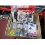 A Quantity of James Bond Related Items, including LP, Magazines, Pictures etc.