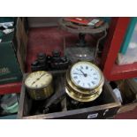 Monitor Stove, Staiger clock, gloves, car clocks, binoculars etc.