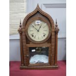 Early XX Century Walnut Cased Mantle Clock, in the Regency manner by E.N.Welch of Connecticut with