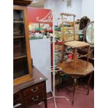 A White Painted Metal Hat and Coat Stand.