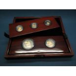 The Royal Mint, The Sovereign 2015 Five Coin Set Gold Proof Coin Set, comprising of Five Sovereign