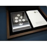 The Royal Mint 2008 UK Coinage Emblems of Britain Platinum Proof Collection, comprising of £1,
