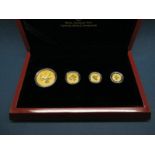 The Royal Canadian Mint 2014 Pure Gold Fractional Set: The Maple leaf, comprising of Fifty