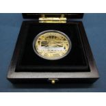 Jersey 2013 Gold Proof Five Pounds Coin - Flying Scotsman, certified No.04 of 95, cased.