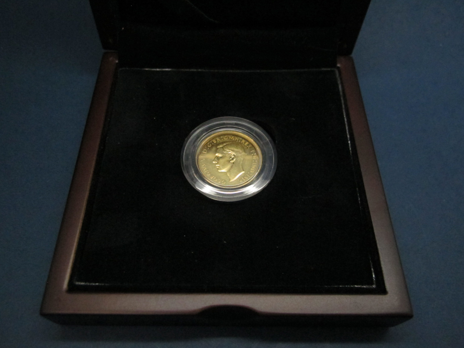 1937 King George VI Gold 'Proof' Sovereign, low mintage, accompanied by COA, cased.