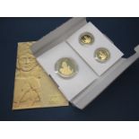 The Royal Mint XXX Olympiad The Gold Series Fortius Three Gold Coin Set, comprising of Mars, Minerva