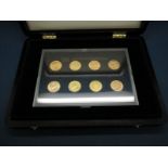 The Modern Sovereign Collection by Westminster, comprising of eight Sovereigns, 1832, 1829, 1817,