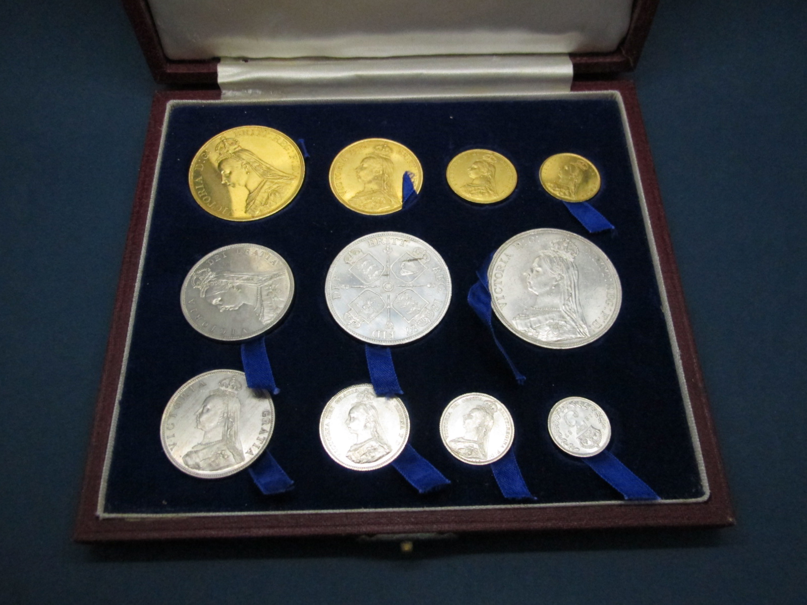 Great Britain, 1887, Queen Victoria Golden Jubilee Eleven Coin Set, comprising of Gold Five