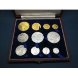 Great Britain, 1887, Queen Victoria Golden Jubilee Eleven Coin Set, comprising of Gold Five