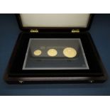 A Westminster Issue 2013 Jersey 'Coronation Jubilee' Three Coin Gold Proof Set, comprising of Five