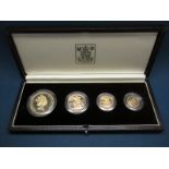 The Royal Mint 1985 United Kingdom Gold Proof Set, comprising of Five Pounds, Double Sovereign,