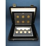 A Westminster Issue Complete Queen Victoria 22 Carat Gold Empire Sovereign Collection, comprising of