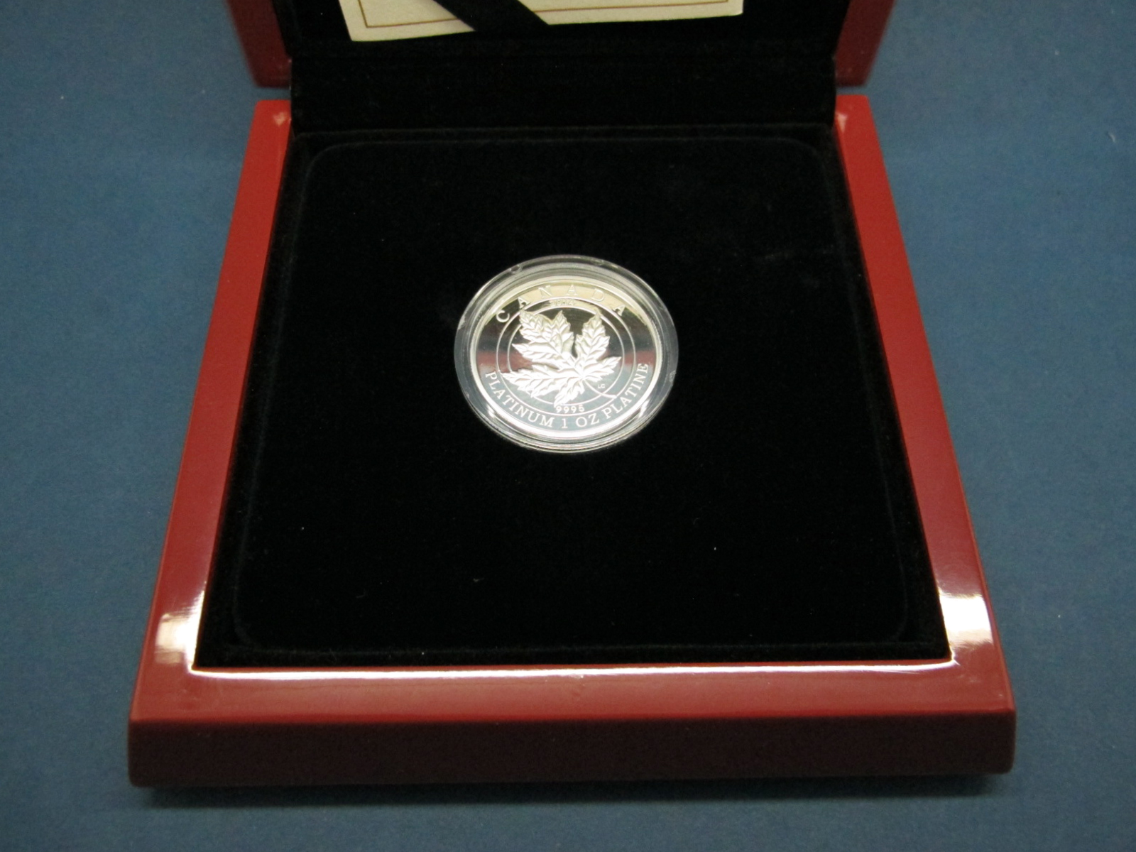 Royal Canadian Mint 2014 $300 Platinum Coin 'Maple Leaf Forever', 191/250, accompanied by