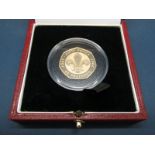 The Royal Mint 2007 Gold Proof Fifty Pence Coin 'Scouts', accompanied by literature, boxed.