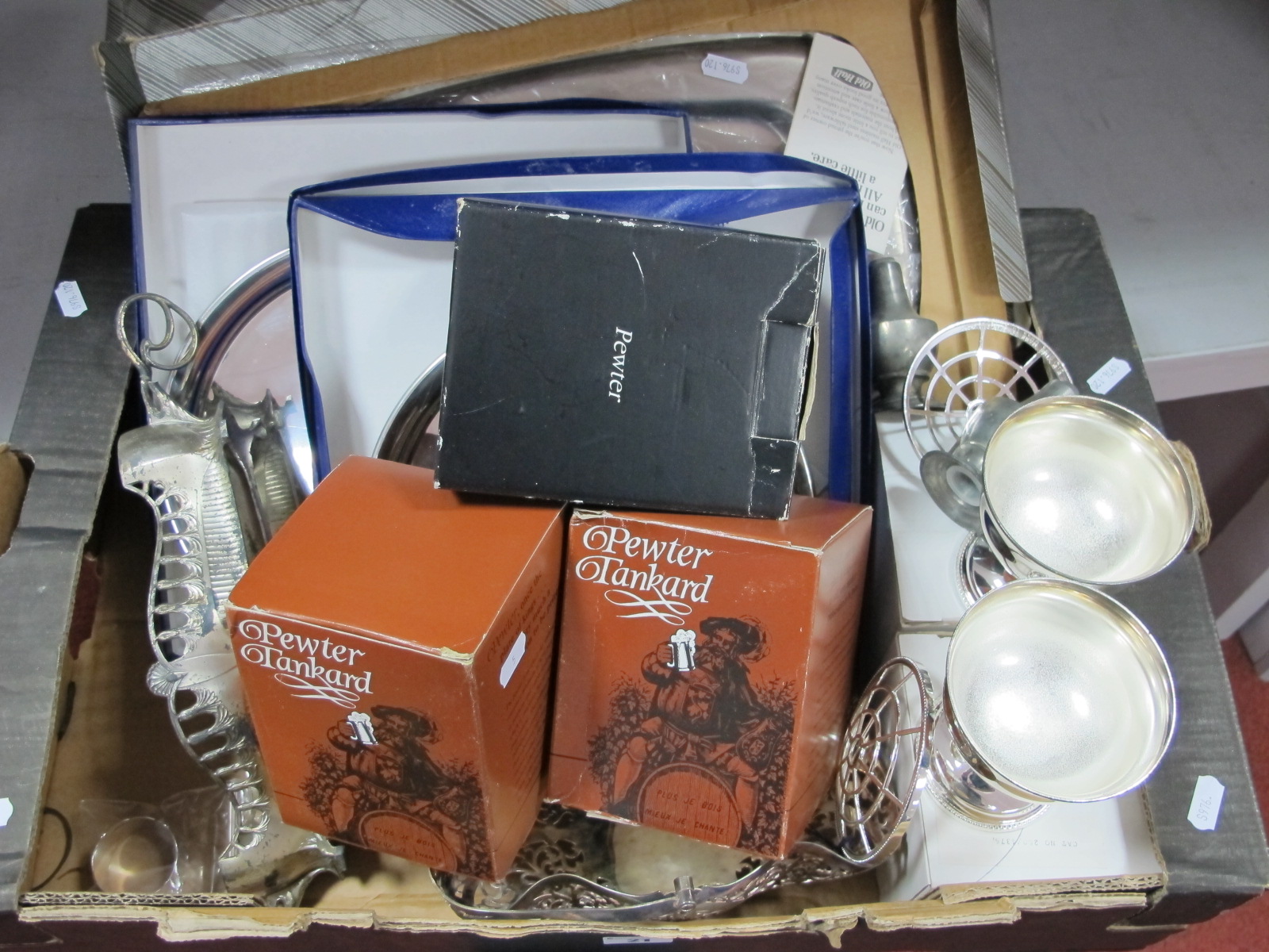 Boxed Pewter Tankards, Wentworth pewter "Civil Service Motoring Association 75th Anniversary 1923 to