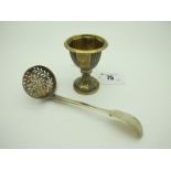 A Hallmarked Silver Fiddle Pattern Sifter Spoon, John Henry & Charles Lias, London 1833, with