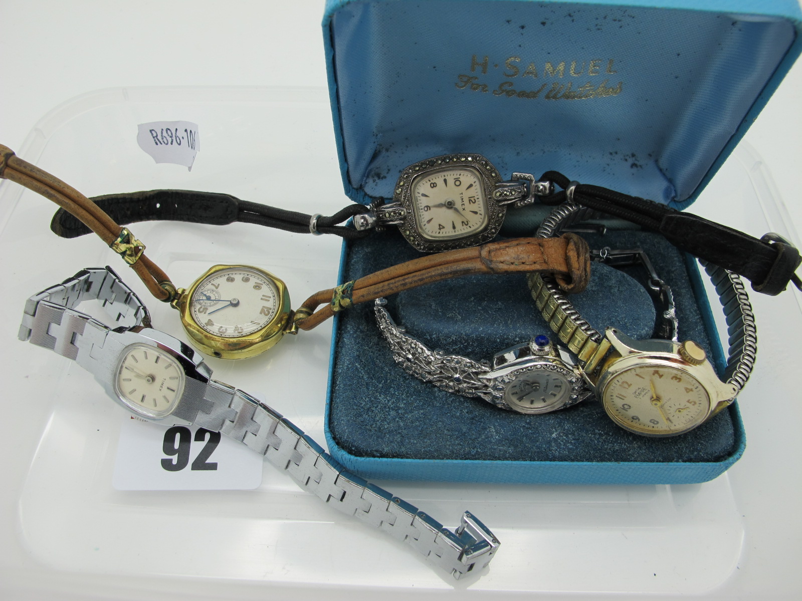 A Small Selection of Vintage Ladies Wristwatches, including Smiths Empire, Timex cocktail style
