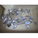 A Large Collection of Assorted Souvenir and Other Teaspoons, including dainty set of six, each