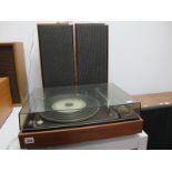 A Bang and Olufsen Beogram 1500 Turntable; together with a pair of Bang and Olufsen Beovox 1200