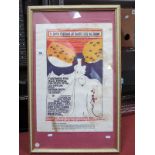 Bath Festival of Blues Framed Original Poster from 1969, listing artists such as Fleetwood Mac,