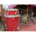 Drums Part Set, to include Remo Base Drum, Snare Drum, Ambassadore Snare, Ambassadore Batter, one