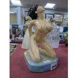 A Peggy Davies Erotic Figurine 'Lolita', artist original colourway 1/1 by M.Jackson, 20cm high.