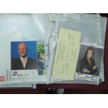 Autographs - John McCrirrick, Kirsty Gallagher, Jackie Collins, Frederick Forsythe, Murray Waker,and