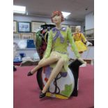 A Peggy Davies Figurine 'Clarice Teatime', shape 283/500, 22cm high.