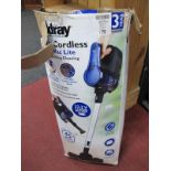 Beldray 22.2v Cordless Vacuum Cleaner, with batteries and box.