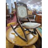 Early XX Century Beech Folding Chair.