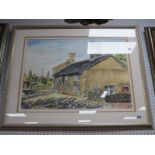 Frank Rooke (Barnsley Artist) Cottage Study, watercolour signed and dated '94 lower left, 45 x 62.