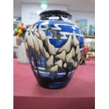 A Moorcroft Pottery Vase, painted in the 'Weeping Willow' design, by Helen Dale, shape 216/8, 20cm